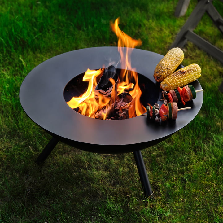 Flames Grillplaat Ø 58 cm van Philippi in zwart