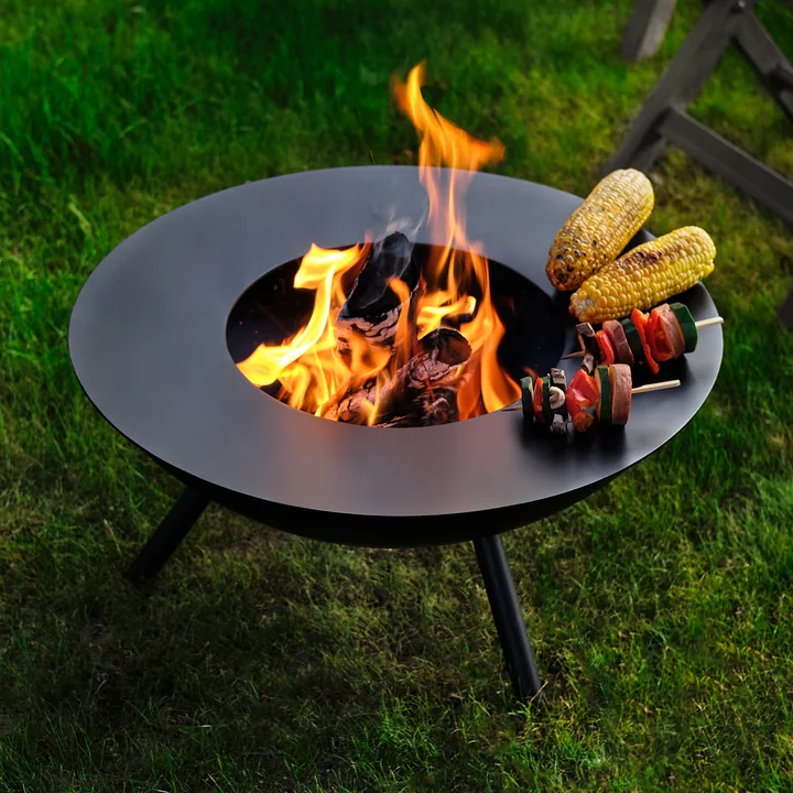 Flames Grillplaat Ø 58 cm van Philippi in zwart