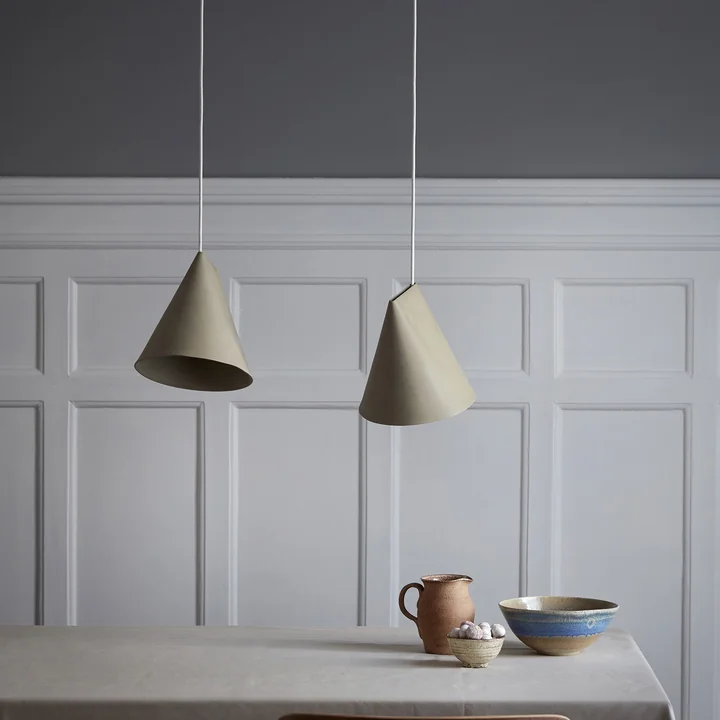 Ceramic Moebe Hanglamp van in olijf