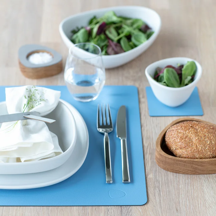 Placemat Square L 35 x 45 cm van Lind DNA in Nupo cool blue