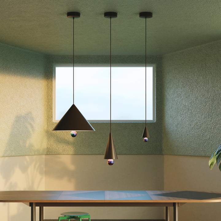 Cherry LED-hanglamp van Petite Friture in zwart