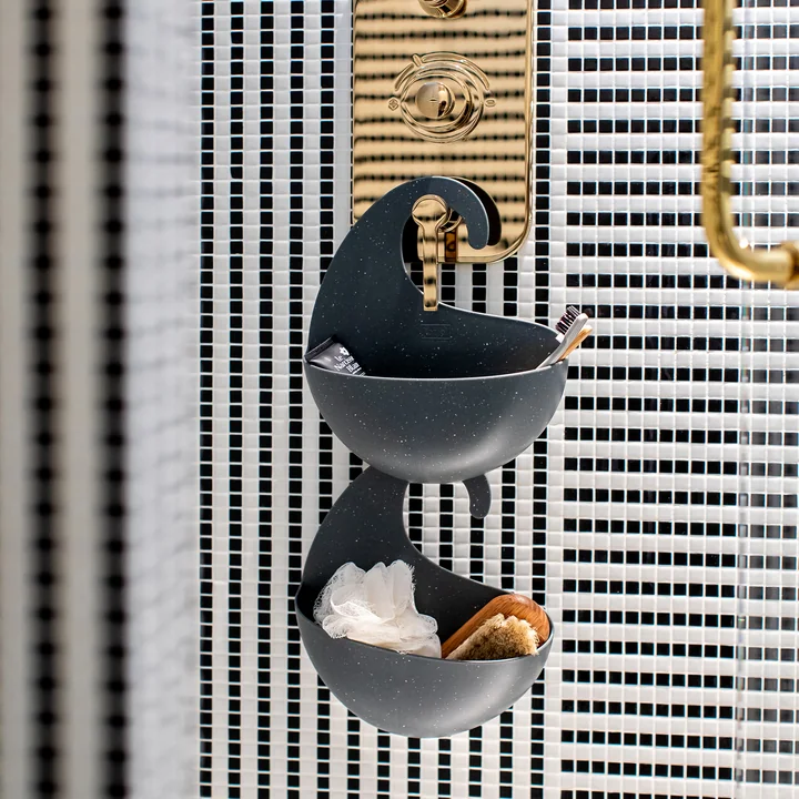 Surf M Badkamer silo (gerecycleerd) van Koziol in nature grey