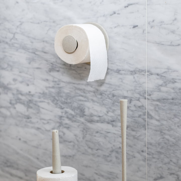 Plug'n Roll Toiletrolhouder (gerecycled) van Koziol in desert sand