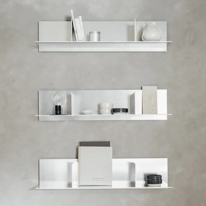 Rivet Typecase Aluminium wandplank van Frama