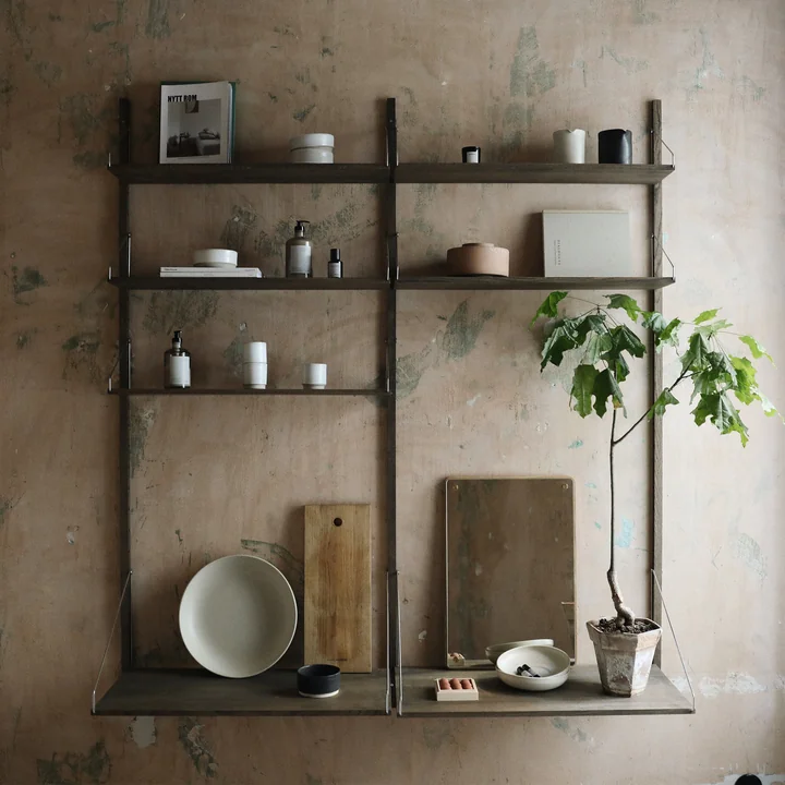 Library Plank van Frama in donker geoliede eik