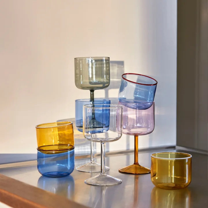 De Tint wijnglazen van HAY