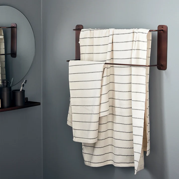 Pati Handdoekstang dubbel van House Doctor in browned brass