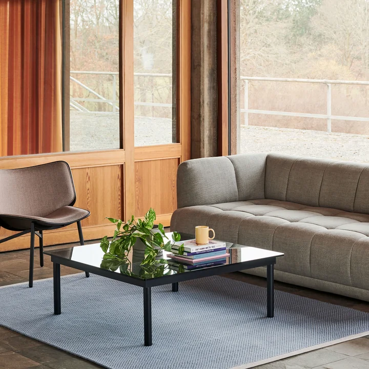 Kofi Salontafel met glazen blad van HAY