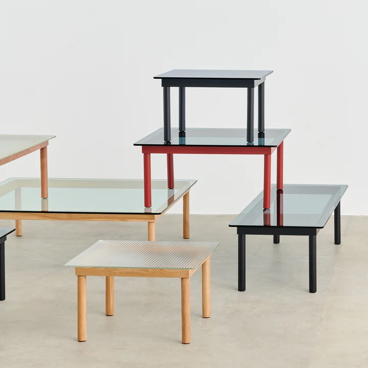 Kofi Salontafel met glazen blad van HAY