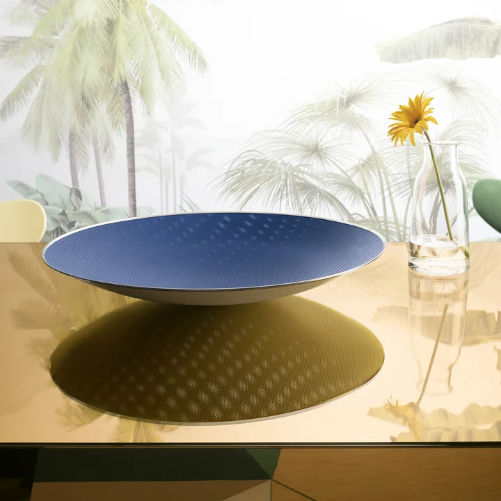 Cohncave Schaal van Alessi in blauw