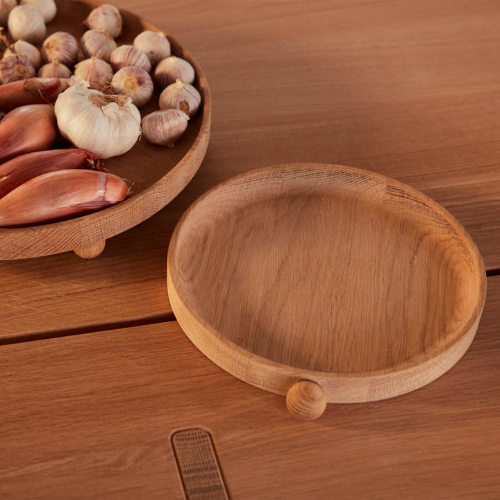 Inka Houten dienblad rond Ø 20 cm van OYOY in de natuur