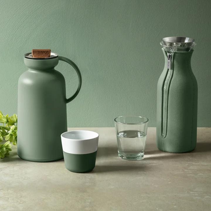 Caffé Lungo mok (set van 2) van Eva Solo in cactusgroen