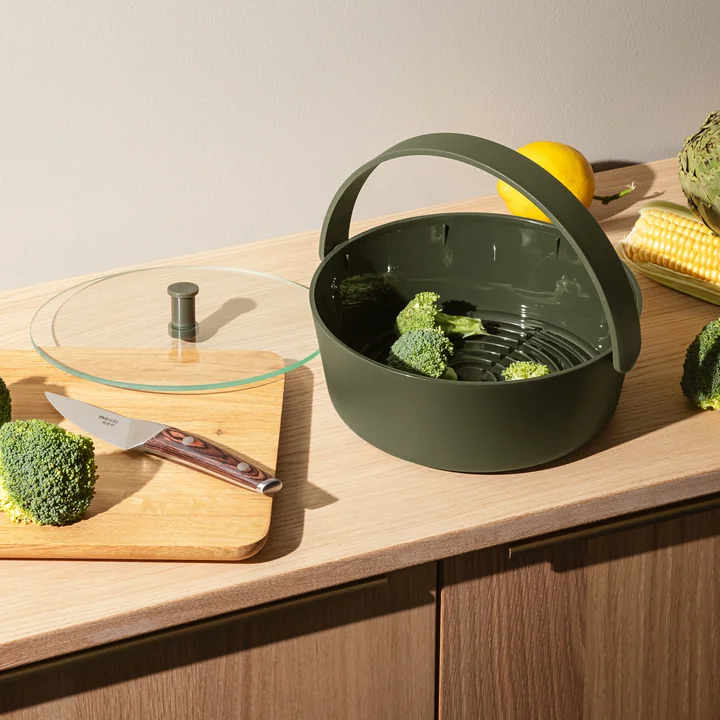 Green Tool Steamer voor de magnetron van Eva Solo