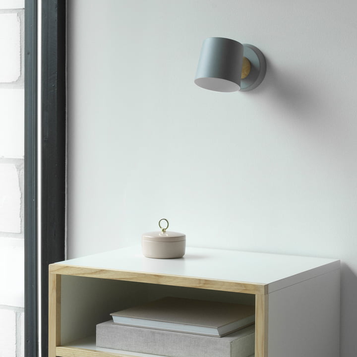 Rise Wandlamp met muurbeugel van Normann Copenhagen in grijs