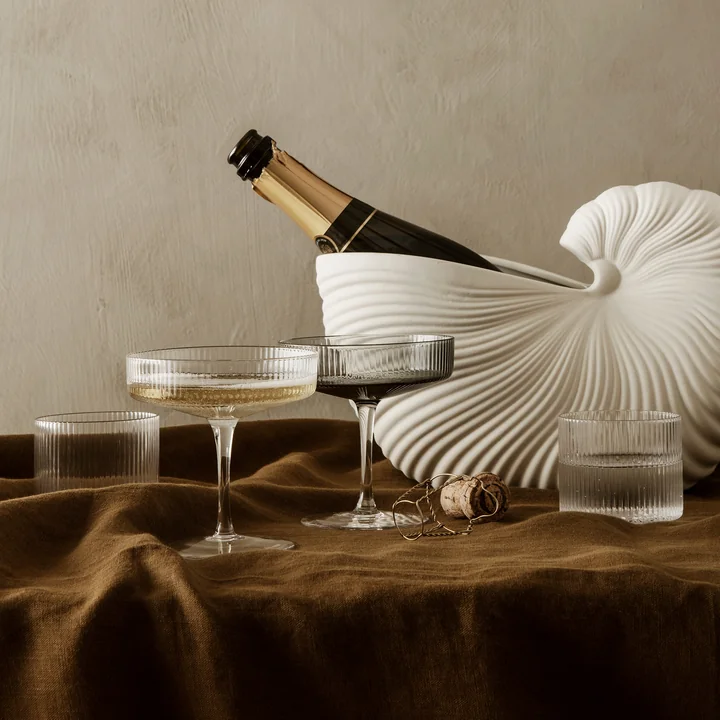 Ripple Drinkglas laag van Ferm Living