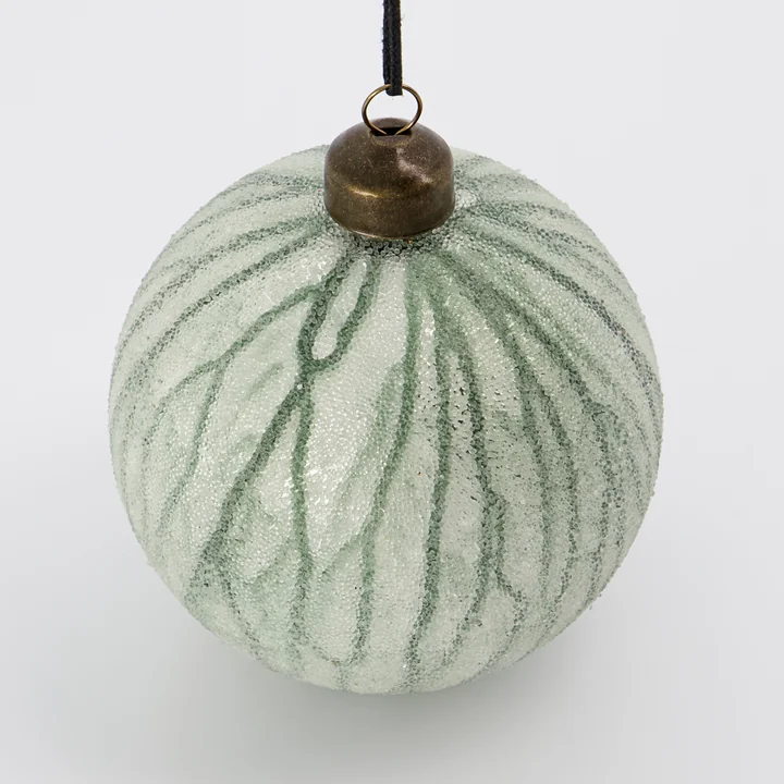 Chosen Kerstbal van House Doctor in de kleur groen/wit