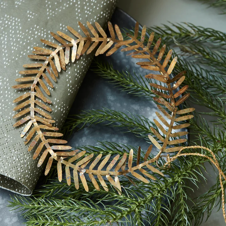 Lamet Kerstboomdecoraties van House Doctor in de vorm van een krans