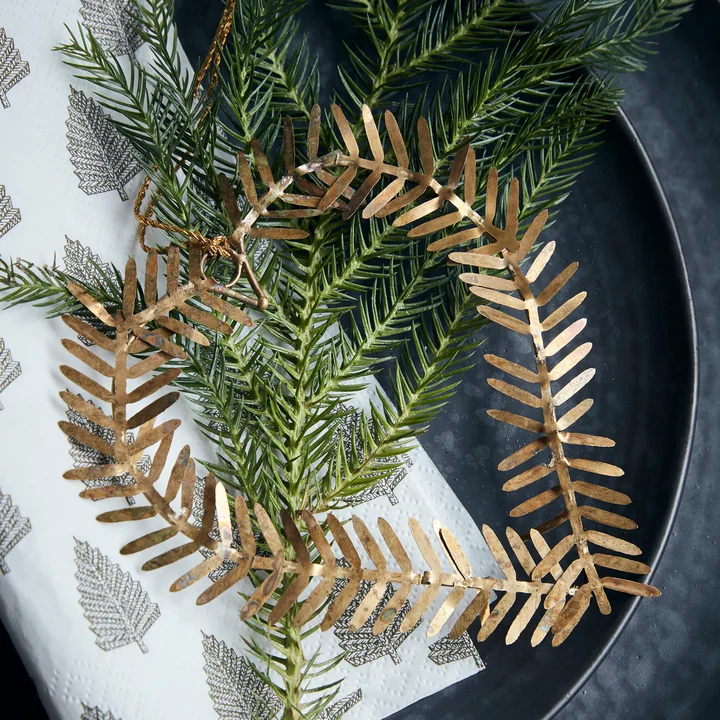 Lamet Kerstboomdecoraties van House Doctor in de vorm van een hart