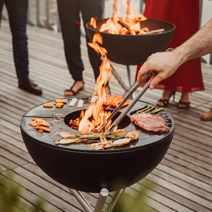 Vuurschaal met plancha grillplaat