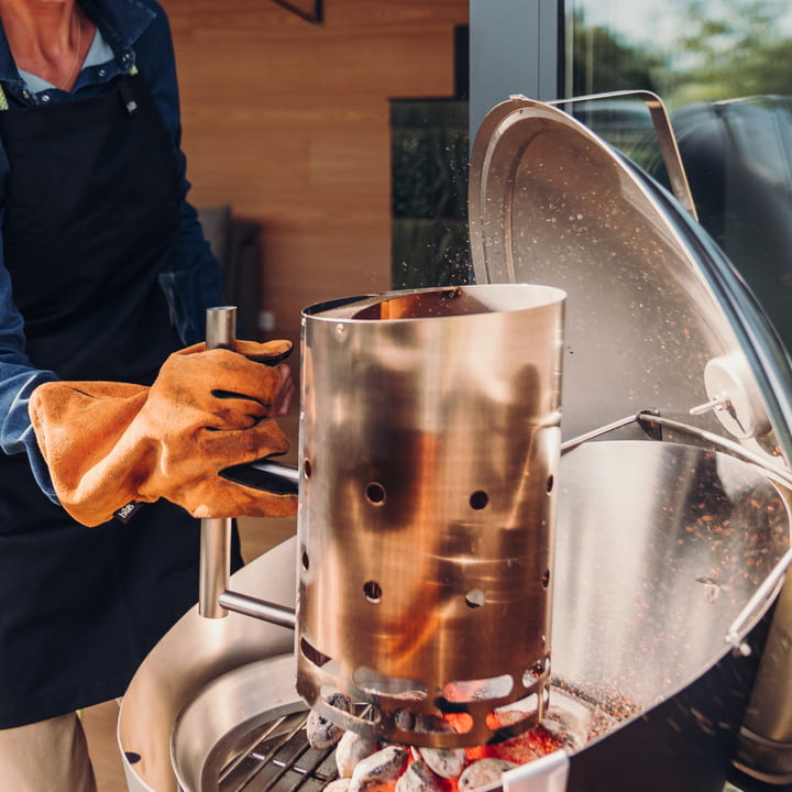 höfats - BBQ Starter voor CONE houtskoolgrill, roestvrij staal