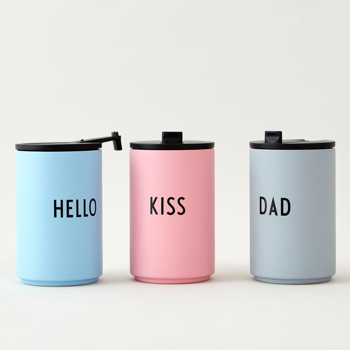 Thermo Cup 0.35 l van Design Letters in Hello, Kiss, Dad