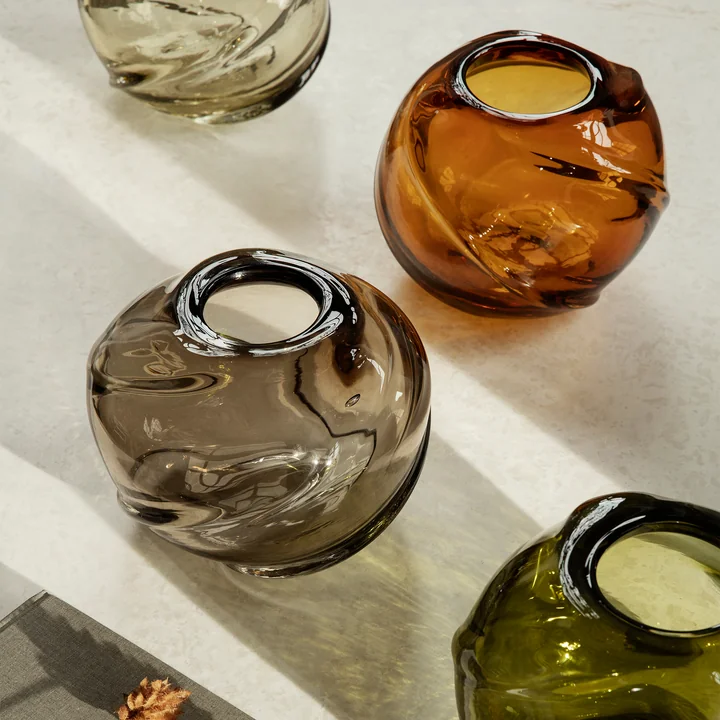 Water Swirl Vaas van Ferm Living in het ontwerp recycled