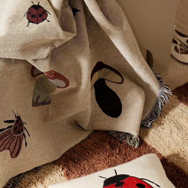 Forest Plafond- en wanddecoratie van Ferm Living in de kleur zand