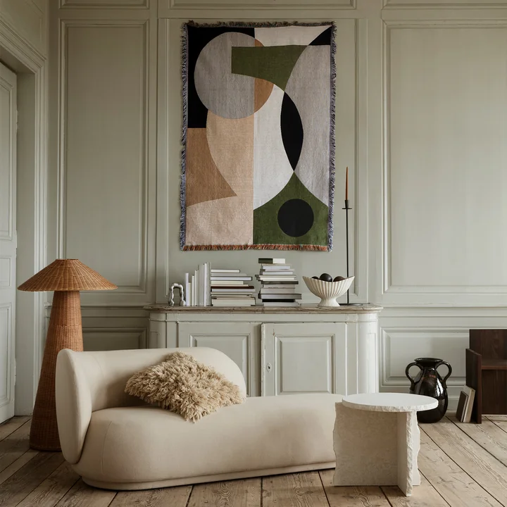 Entire Deken van Ferm Living in het dessin veelkleurig