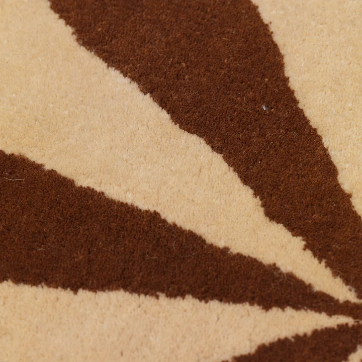 Arch Getuft tapijt van Ferm Living in het dessin baksteenrood / off-white