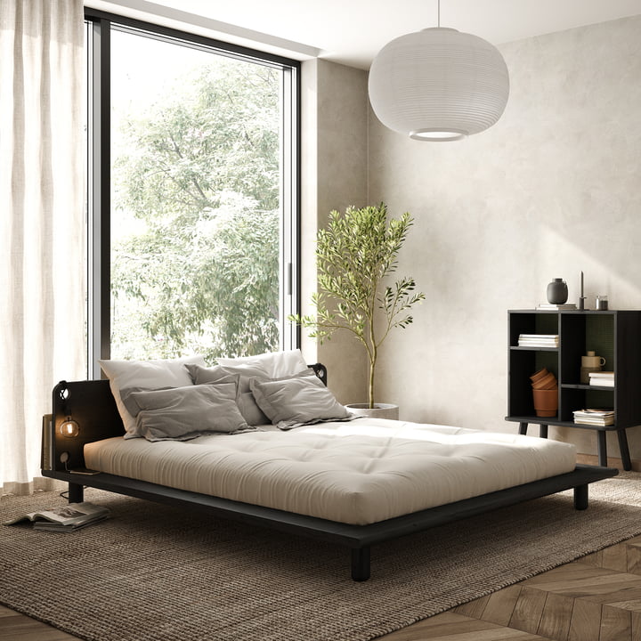 Peek Bed van Karup Design in zwart grenen