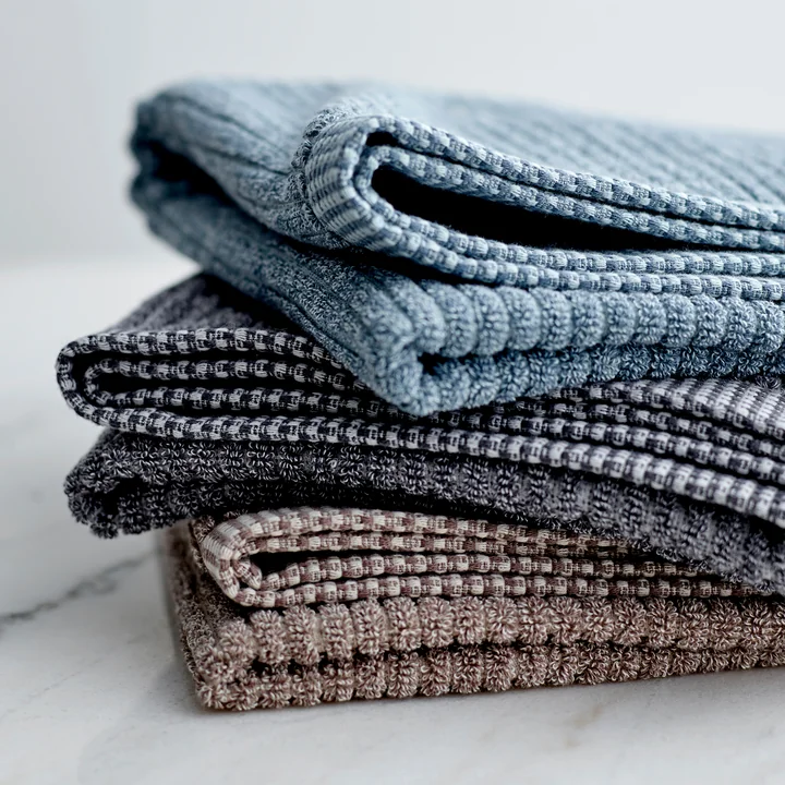 Melange Handdoeken van Södahl in atlantic, ash, taupe