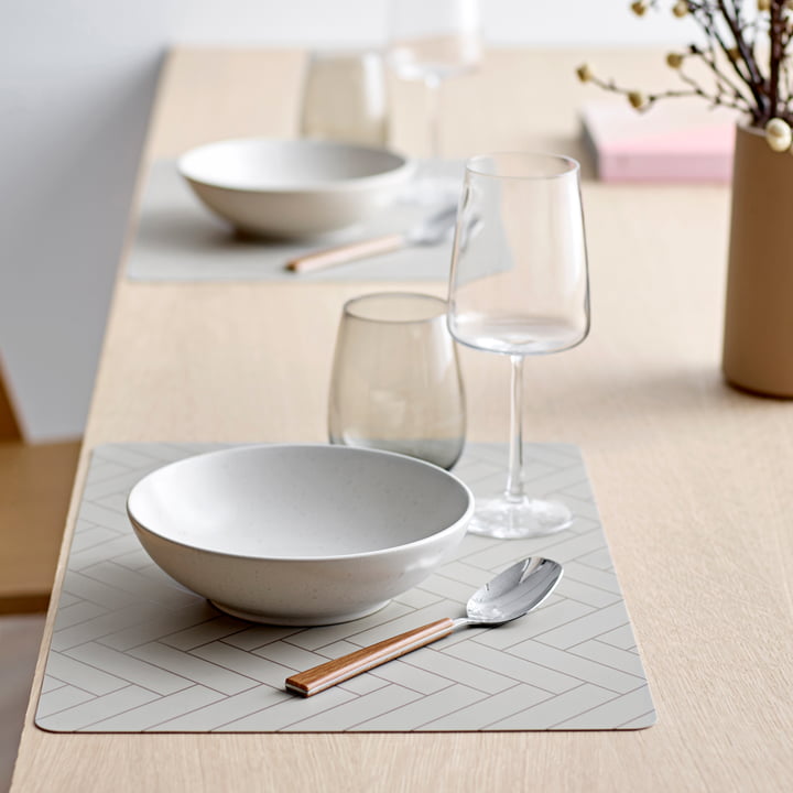 Tiles Placemat 33 x 48 cm van Södahl in beige