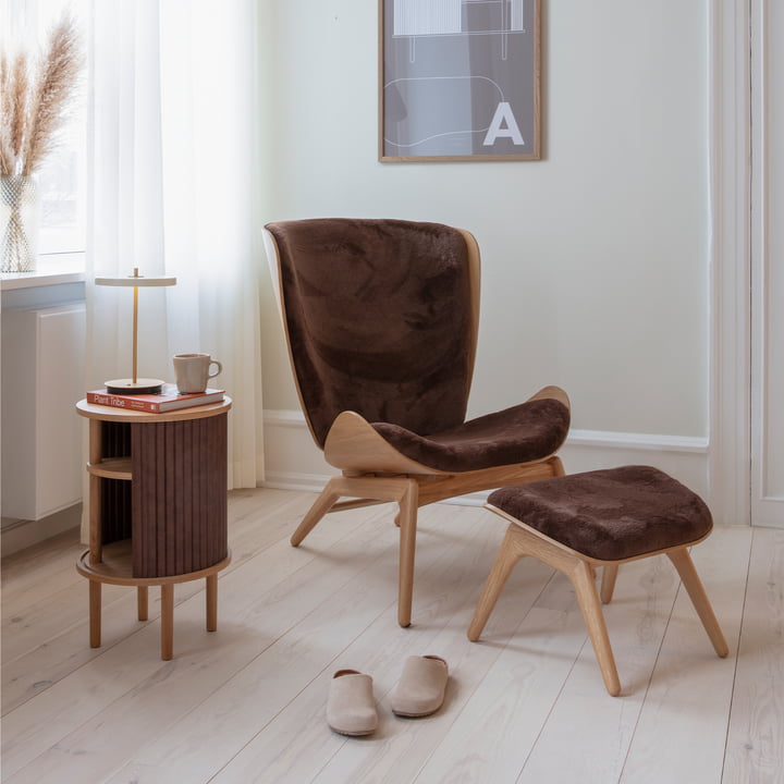 The Reader Fauteuil en voetenbank van Umage