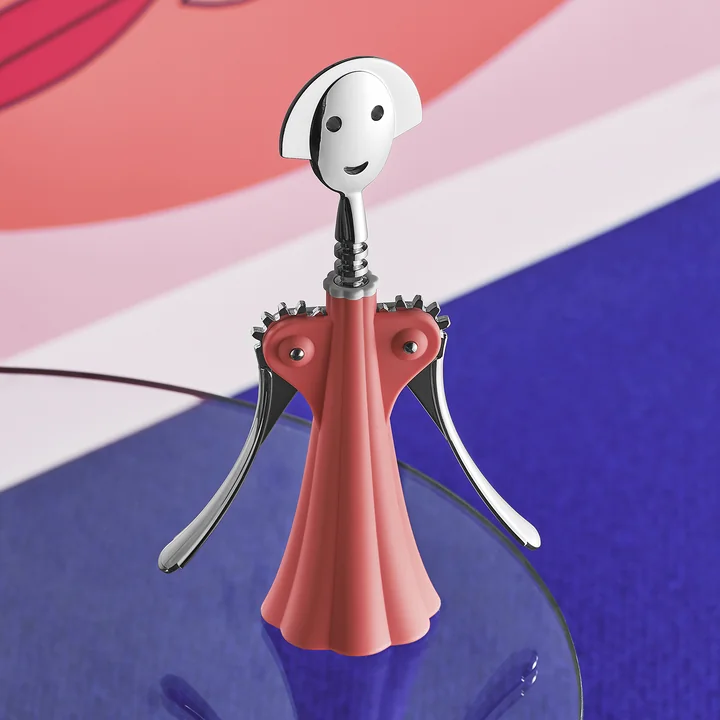 Kurkentrekker Anna G. van A di Alessi in roze