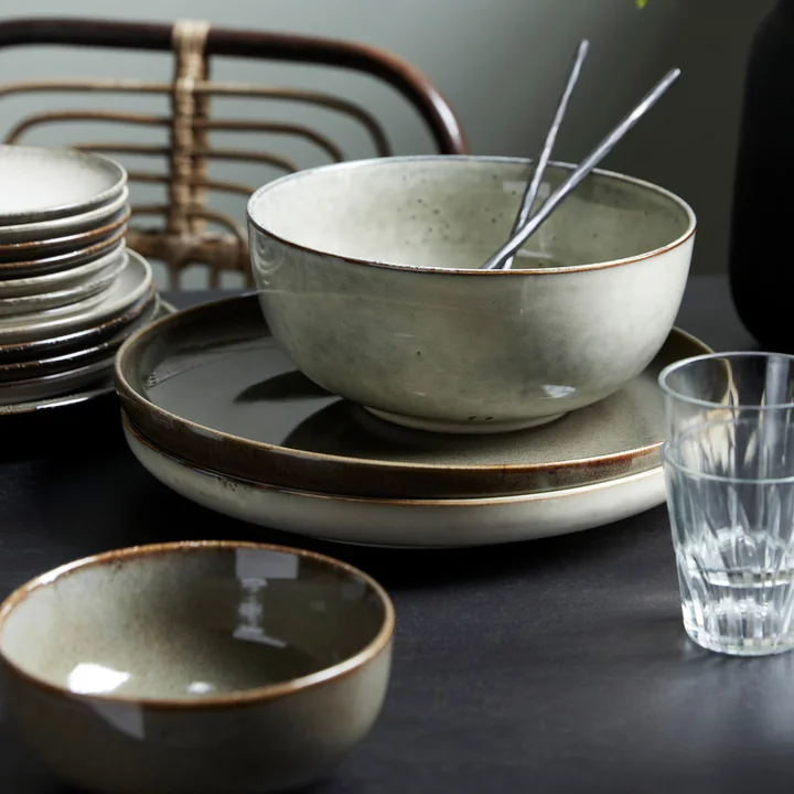 Lake Aardewerk borden en kommen van Doctor House