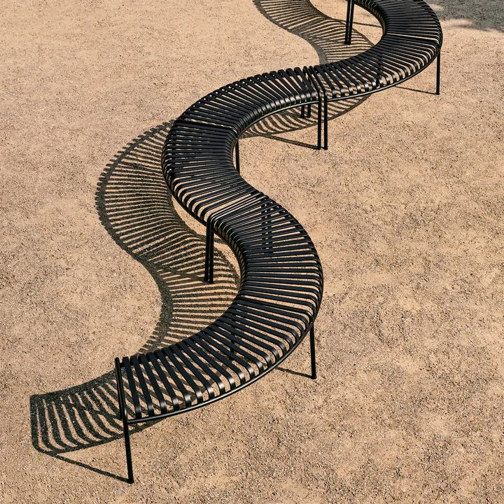 Palissade Park Bench HAY uit in de kleur antraciet