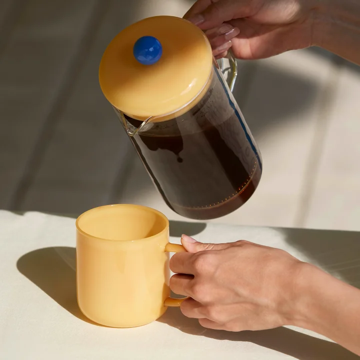 Borosilicaat beker 0,3 l van HAY in de kleur jadegeel