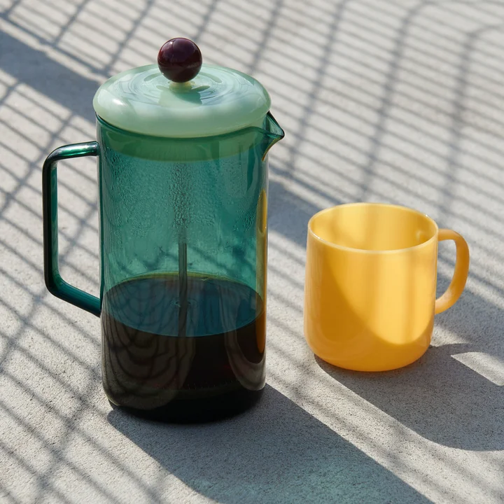 Borosilicaat beker 0,3 bij HAY in de kleur jadegeel