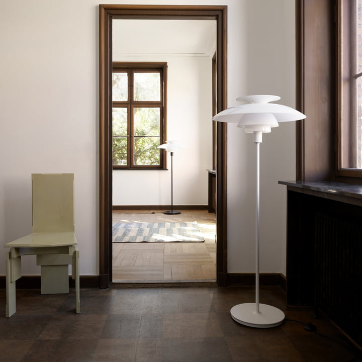 PH 80 Staande lamp in wit by Louis Poulsen