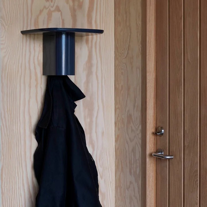 Korpus Wandplank met kapstokhaak, S, middernachtblauw by HAY