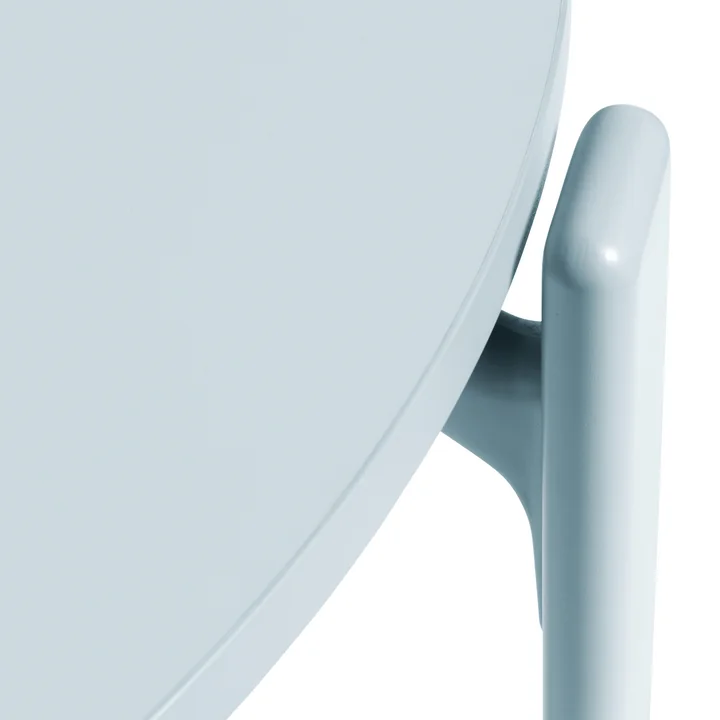 Rey Eettafel, Ø 128,5 cm, slate blue / laminaat lichtgrijs van HAY