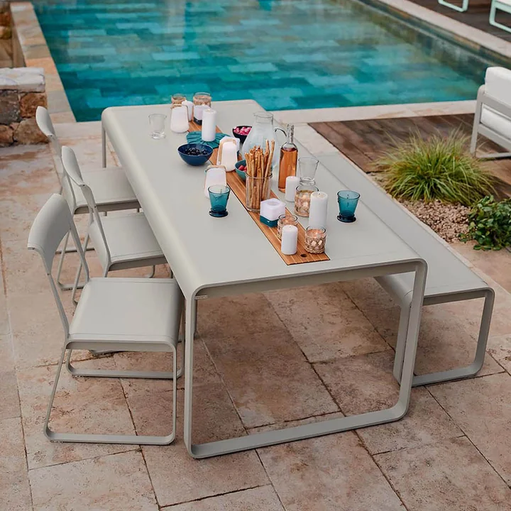 Bellevie Tafel met opbergruimte, grijs van Fermob