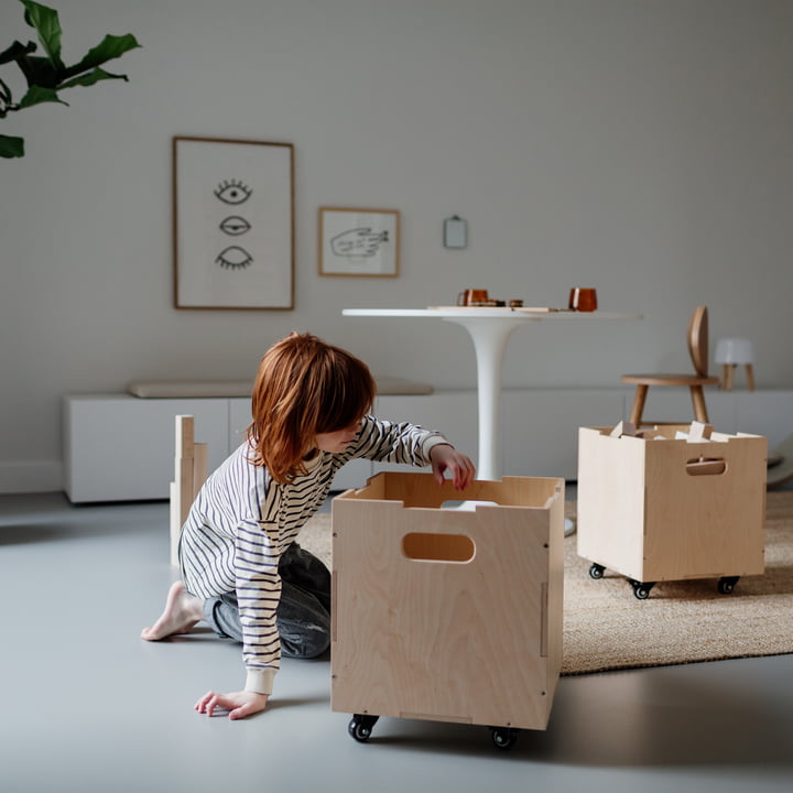 Wielen voor Cube opbergbox van Nofred