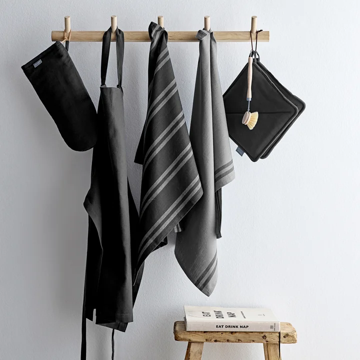 Soft Tools Theedoek, 50 x 70 cm, zwart (set van 2) by Södahl