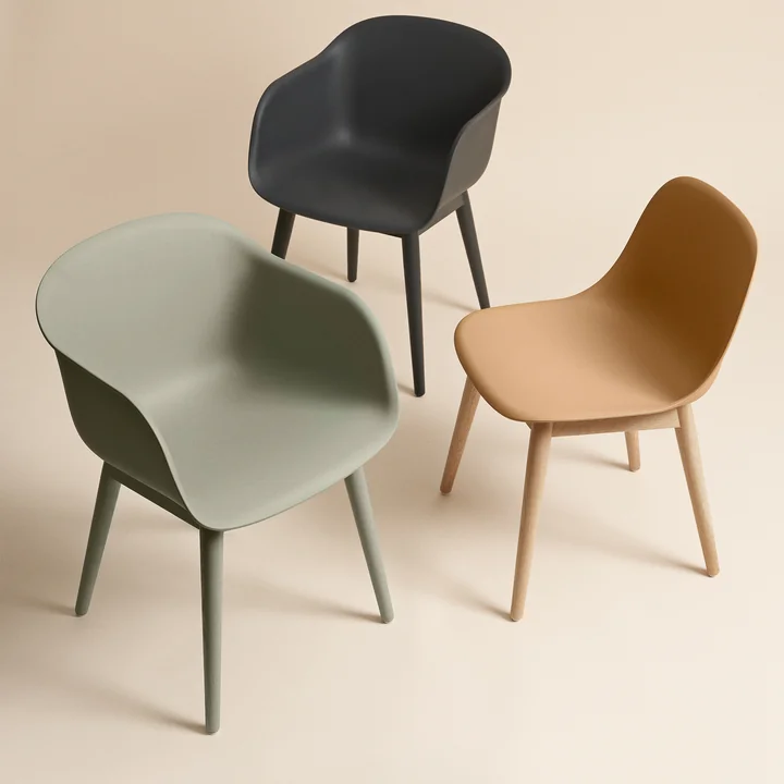 Fiber Side Chair Wood Basis van Muuto