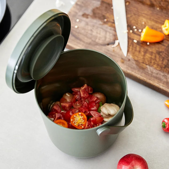 Circular Bak voor organisch afval, 3 liter, garden green van Zone Denmark