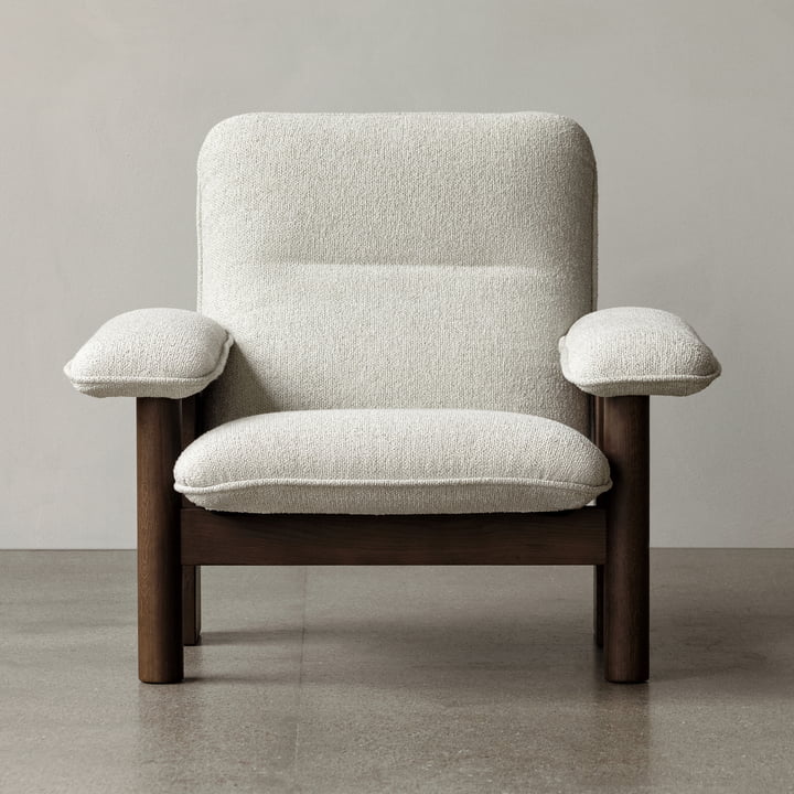 Audo Brasilia Lounge Chair -, donkere eik / mos