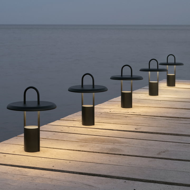 Pier LED-verlichting op batterijen in zwart van Stelton