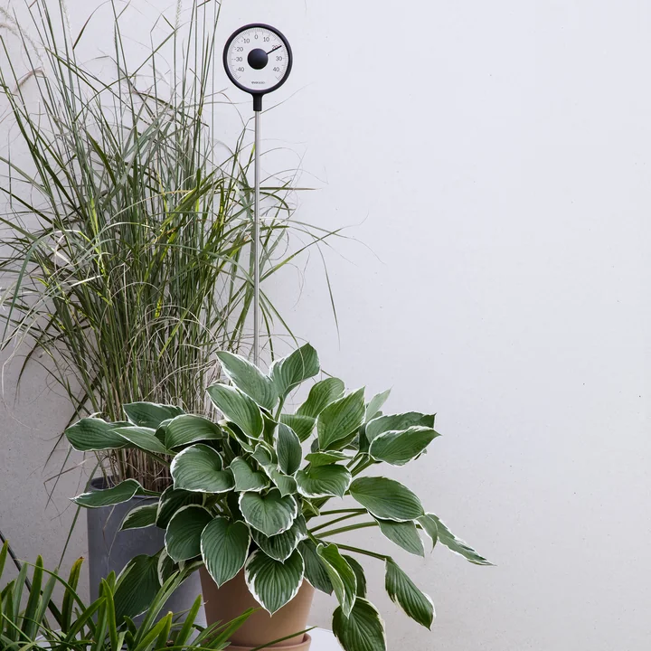 Buitenthermometer van Eva Solo in de kleur zwart (met staaf)