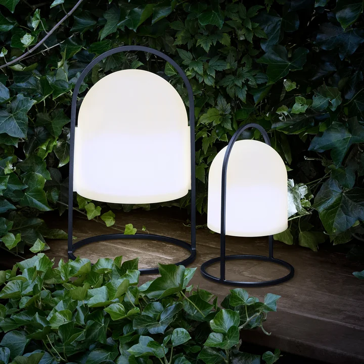 Lantern Solarlamp van Eva Solo in de kleuren zwart / wit
